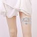 Blue Garter Belts and Garters - Bride's Thigh Garter Wedding Set