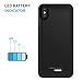 Press Play iPhone X Battery Case (Apple Certified) with Qi Wireless Charging Nero iPhone 10 Portable Charger Slim Charging Case 4200mAh Extended Battery Pack Power Cases Juice Bank Cover (Black)