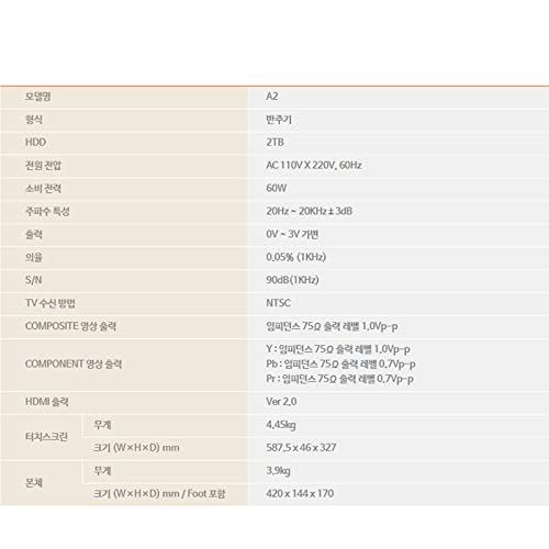 TJ A2 Karaoke Machine System 21.5" Touch Screen + TMW 100 Wireless Mic