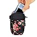 USA GEAR Compact Point and Shoot Camera Case Small Digital Camera Pouch with Accessory Pockets and Shoulder Strap - Compatible with Sony CyberShot, Canon G7X Mark iii, Nikon COOLPIX & More (Floral)