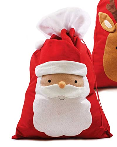 Top Sale Sack - Super Jumbo Printed Santa Mail Design (Pom-Pom Santa)