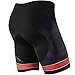 Men’s Bike Shorts - 3D Pad for Bicycle Cycling with Gear Design by Nooyme(XXL, Red Gear)