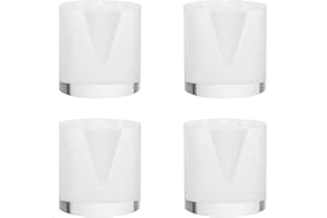 Mcredy 4 Pcs Ice Cream Cone Holder Stand Acrylic Small Ice Cream Rack Easy to Clean Waffle Cone Holder Dessert Cart Table Risers for Display, 1.18x1.18x1.18 Inch