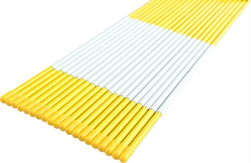 FiberMarker Solid 72 Inch Reflective Driveway Markers Driveway Poles for Easy Visibility at Night Yellow 20 Pack 5/16 Inch Dia - Thumbnail 6