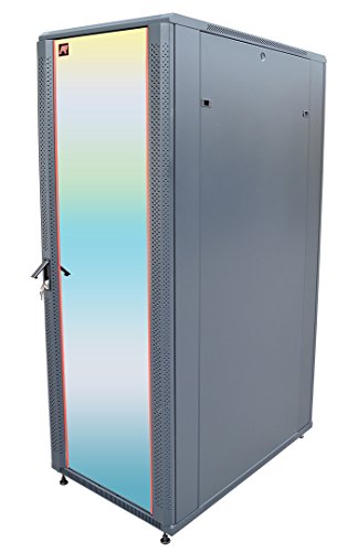 32U 39" Depth IT & Telecom Server Rack Cabinet,Glass Door,Air Control Panel 4Fans, 1PDU, 1 shelf-FREE!