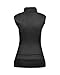 v28 Women Sleeveless High Neck Turtleneck Stretchable Knit Sweater Top (M, Black)