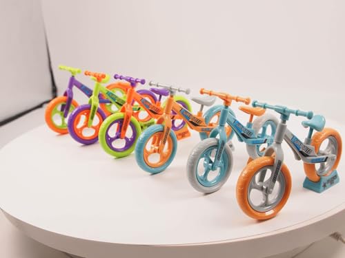 12 Pack Mini Assembly Balance Bike Toys, Bulk Party Favors and Birthday Return Gifts, Classroom Rewards, School Prizes, Mini Fidget Toys and Game Prizes for Children’s Goodie Bags