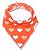 American Kiddo Baby Bandana Drool Bibs for Girls 100% Waterproof Organic Cotton With Snaps and Back Pocket (4-Pack) for Drooling and Teething Babies and Toddlers - 