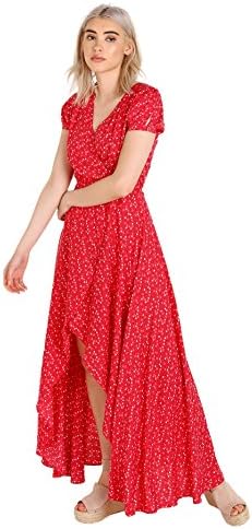 Auguste The Label Daphne Easy Days Wrap Dress Red
