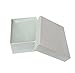 FindingKing 100 Cotton Boxes White Pendant Chain Charm Jewelry Displays 2 5/8