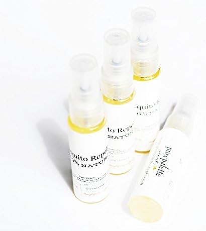 Bulk 10 Bottle Organic Bug Sprays - Mosquito Repellent/No Se Um Repellent - 100% Natural Ingredients - Travel Size Spray (10 ml.)