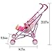 WonderPlay Doll Stroller with Baby Doll Foldable Umbrella Doll Strollers with Swivel Wheels Handles for Toddlers Kids