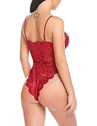 Avidlove Women Teddy Lingerie One Piece Babydoll Mini Bodysuit