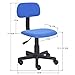 Homycasa Yanyan Mesh Mid-Back Executive Adjustable Computer Task Desk Office Chairs (Blue)