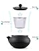 SUSTEAS Tetsubin Cast Iron Teapot with Stainless Steel Infuser Japanese tea pot kettle (43oz)