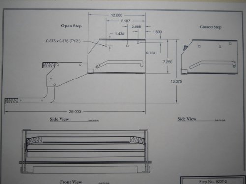 Elkhart RV Motorhome Camper Trailer 20" Double Step / 12" Drop/Foldaway Entry Step - Thumbnail 3