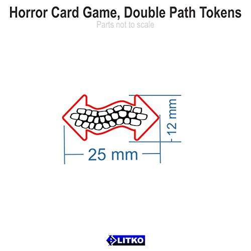 Horror Card Game, Double Path Tokens, Grey (10)