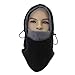 Miracu Heavyweight Balaclava Windproof Ski Face Mask Winter Fleece Hat/Hood Outdoor for Men, Women and Children ,Black & Gray,