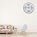 Plumeet Wall Clock, 12'' Bedroom Wall Clocks Battery Operated, Silent Quartz Clock Decorate Kitchen Living Room, 3D Numbers Display Easy to Read, White