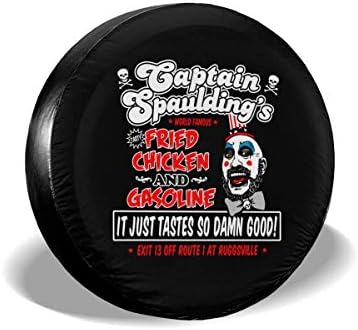 Ksiwre Polyester Spare Tire Wheel Cover Car Truck SUV Camper 14" 15" 16" 17" Captain Spaulding - Murder Ride