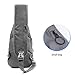 LC Prime Sling Bag, RFID Blocking Tiny Compact Shoulder Bag, for Men Women Travel Gym Sport Hiking (Nylon, Black)