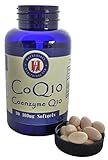 CoQ10 100mg Capsules AntiOxidant Enzymes 90 All NATURAL CoEnzyme Q10 Ubiquinone Softgels Cardiovascular benefits for Men and Women FILLER FREE