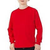 Fruit of the Loom Boys' Long Sleeve Crew Tee