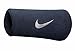 Nike Swoosh Doublewide Wristbands (Obsidian/White, OSFM)