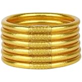 BuDhaGirl Gold All Weather Bangles (AWB) - Serenity Prayer