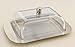 Zoie + Chloe Stainless Steel Butter Dish with Easy to Hold Lid