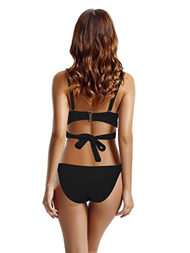 zeraca Women's Wrap Halter Criss Cross Bikini Bathing Suits