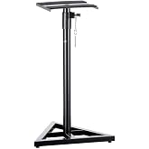 Monoprice Adjustable 27-45in Studio Monitor Speaker Stands - Antislip Pads, 130lbs Weight Capacity - Stage Right Series