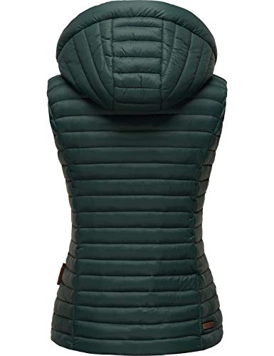 Navahoo Shadaa gewatteerd vest voor dames, licht vest, overgangsjas met afneembare capuchon, XS-3XL - Image 3