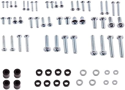 Universal TV Wall Mount Fixing Kit - Various Screws/Washers and Spacers