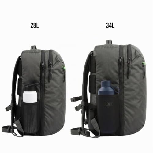 COR Surf The Island Hopper Travel Backpack - Ergonomic Cabin Approved Carry Backpack, Water Resistant Zippers, Secret Pockets, Laptop Compartment, Available in 28 or 40 Litres