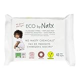 Eco by Naty Thick Flushable Baby Wipes for Sensitive Skin, Unscented, Hypoallergenic, Biodegradable and Compostable, 12 Packs of 42 (504 Count)