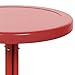 Best Choice Products Indoor Outdoor 22in Modern Metal Side Table, Red