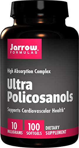 Jarrow Formulas Ultra Policosanols, Supports Cardiovascular Health*, 10 mg, 100 Softgels Jarrow Formulas Ultra Policosanols, Supports Cardiovascular Health*, 10 mg, 100 Softgels