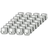 DPAccessories D2123-2308/32 32 Silver 9/16-18 Open End Bulge Acorn Lug Nuts for Aftermarket Wheels Wheel Lug Nut