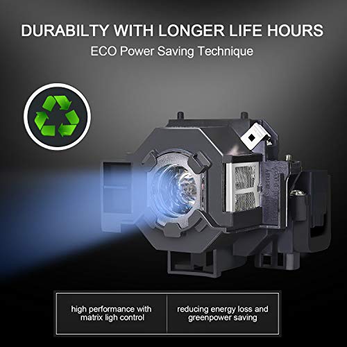 for EPSON ELPLP42 V13H010L42 EX90 H330A Replacement Lamp by Molgoc (180days Warranty) - Thumbnail 5