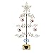 HOHIYA Metal Ornament Display Tree Stand Rotating Hanger 24 Inch Wire Hook Hanging for Halloween Christmas Balls Bauble Decorations Gift Craft Tabletop Gold