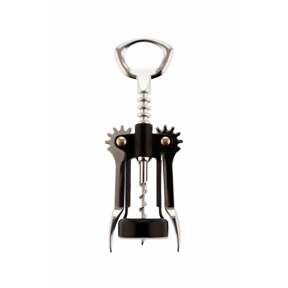 Koala Spain Winged Corkscrew, Stainless Steel, Black