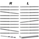 Stainless Steel Right&Left Handed Thread Swage Lag Screws for Wood Post of 1/8 inch Cable Railing Kit,Decking Railing Hardware,DIY Baluster Kit(10 Pairs)
