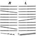 Stainless Steel Right&Left Handed Thread Swage Lag Screws for Wood Post of 1/8 inch Cable Railing Kit,Decking Railing Hardware,DIY Baluster Kit(10 Pairs)