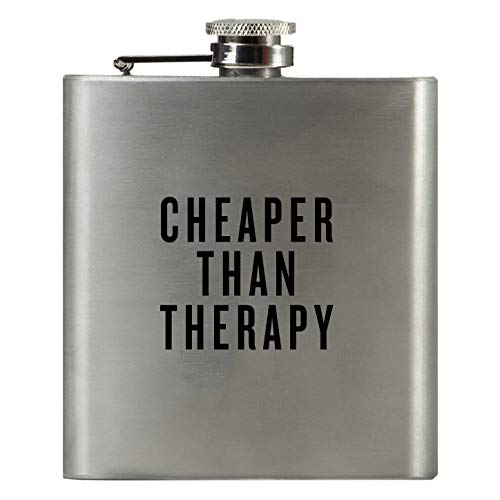 Damn Fine Flask | 6oz Stainless Steel | Funny Men's, Bachelor, Guy Gift for Whiskey Lovers