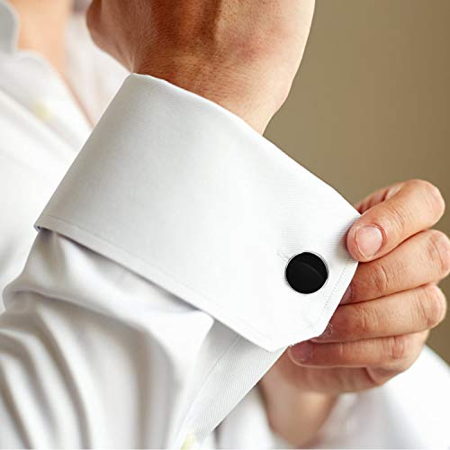 image for Cufflinks and Studs for Tuxedo, Cridoz 2 Cufflinks and 6 Studs Buttons