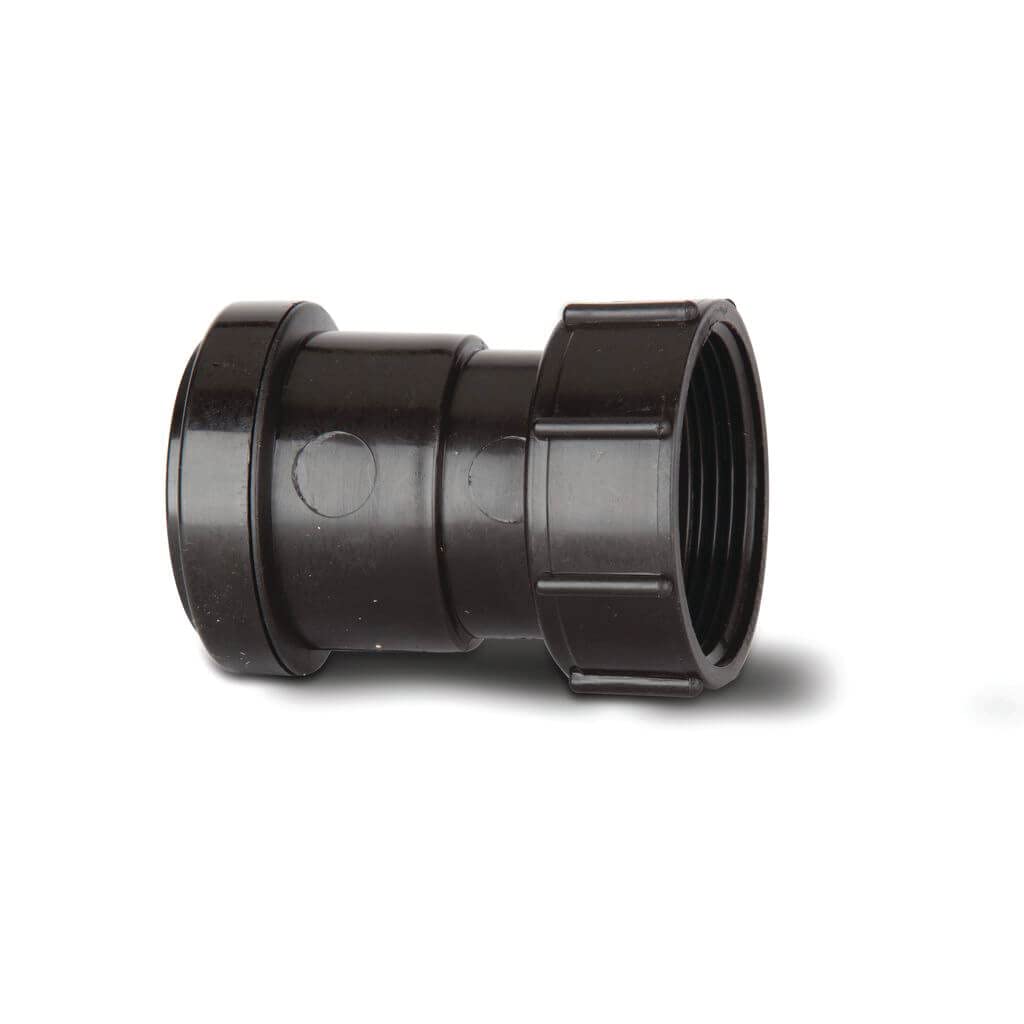 Black POLYPIPE WP32:B Black 40MM Threaded Coupling