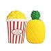 TEEGOMO Kawaii Pineapple and Popcorn Slow Rising Scented Jumbo Squishy Stress Relief Squeeze Decorations Toy Gift Fun