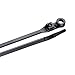 Gardner Bender 48-308UVB Mounting Cable Tie, 8 inch, 50 lb, Electrical Wire and Cord Management, Nylon Zip Tie, 100 Pk, UV Resistant Black