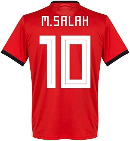 Nscle 2018 National Soccer Team World Cup Egypt Mohamed Salah 10 Home Mens Jersey Color Red Size L